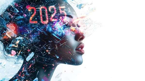 Illustration des tendances de l’intelligence artificielle en 2025
